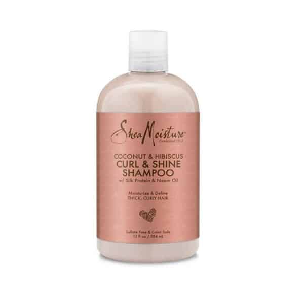 Shea Moisture Shampoo Coconut and Hibiscus Curl and Shine Shampoo 13oz