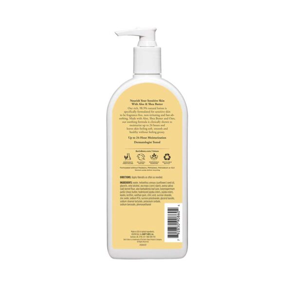 Burt's Bees Sensitive Aloe & Shea Butter Body Lotion 12oz