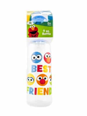 Sesame Street Beginnings BPA Free 9 oz. Bottle Medium Flow Silicone Nipple Best Friends