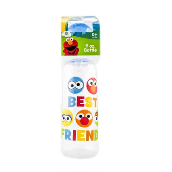 Sesame Street Beginnings BPA Free 9 oz. Bottle Medium Flow Silicone Nipple Best Friends