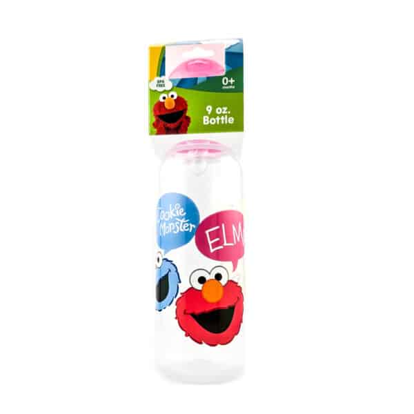 Sesame Street Sesame Beginnings BPA Free 9 oz. Bottle Medium Flow Silicone Nipple Cookie Elmo