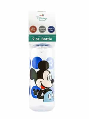 Disney Baby BPA Free 9oz Bottle Medium Flow Silicone Nipple Mickey Mouse Star