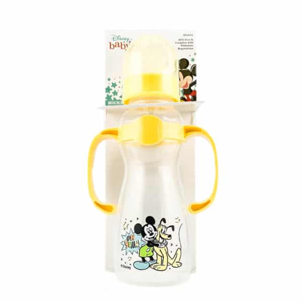 Disney Baby Mickey Mouse Pluto Bottle with Handles 8 oz Mickey Oh Yeah Bottle BPA Free