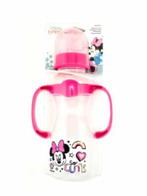 Disney Baby Minnie Mouse Bottle with Handles 8 oz Minnie Baby So Cute Bottle BPA Free
