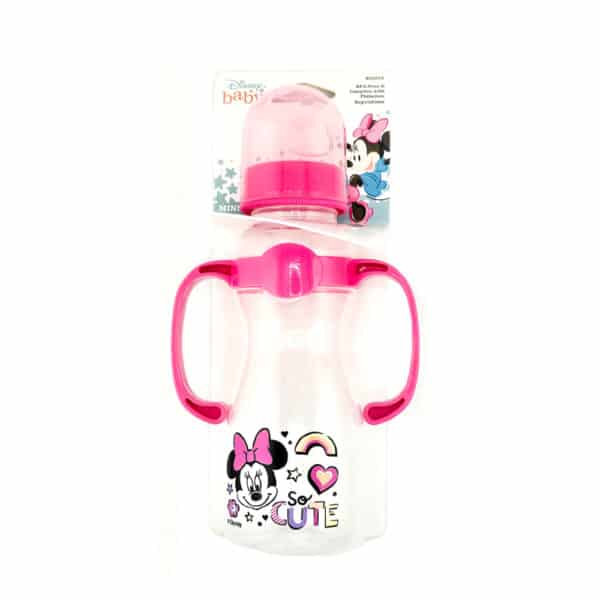Disney Baby Minnie Mouse Bottle with Handles 8 oz Minnie Baby So Cute Bottle BPA Free