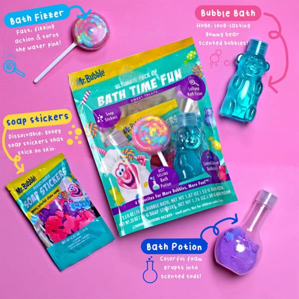 Mr. Bubble Ultimate Pack of Bath Time Fun - Green